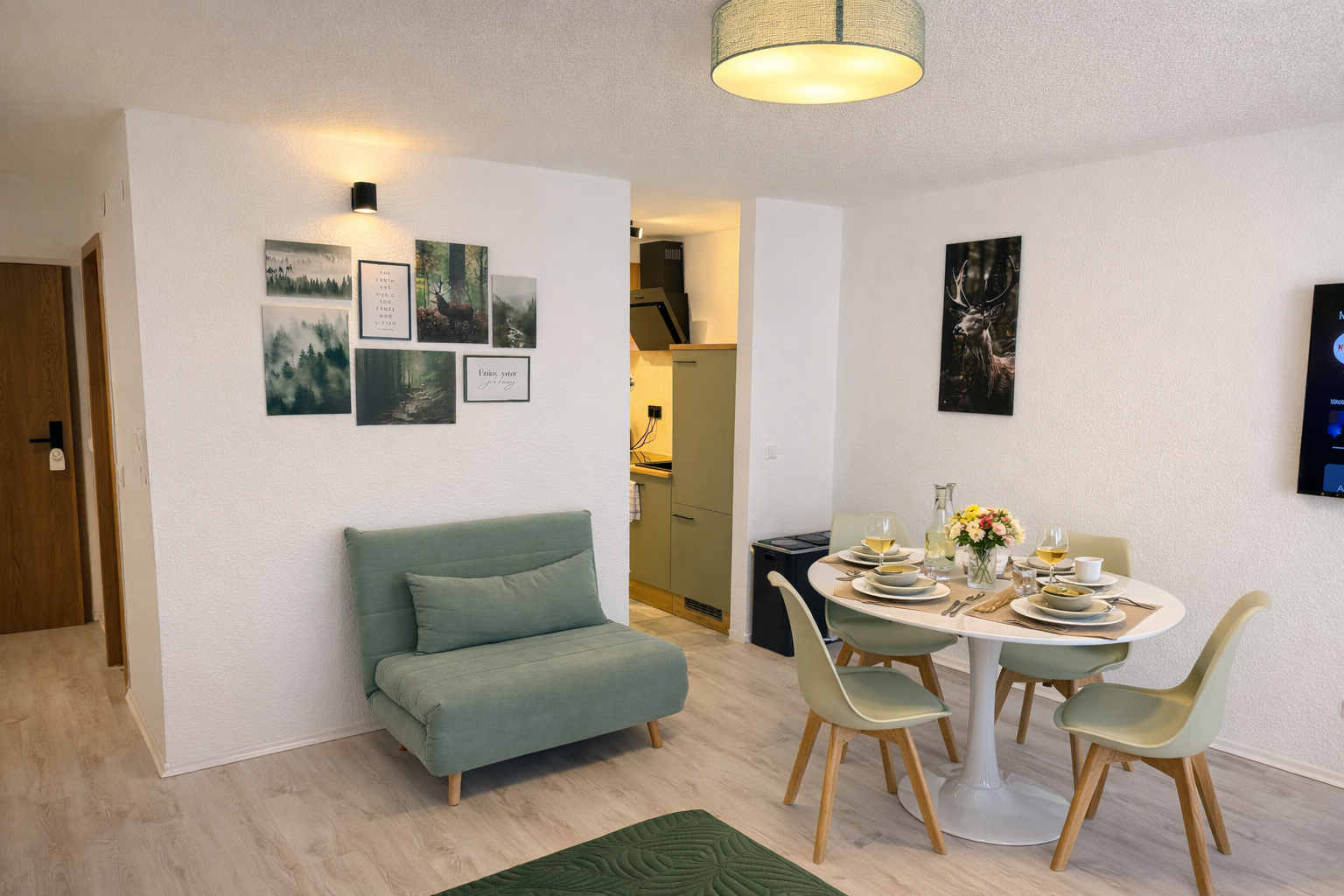 Modernes Apartment mit Parkplatz | Nähe Messe KA Bild 2